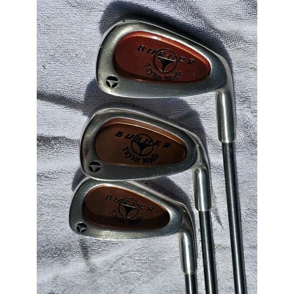 TaylorMade Burner 3 Irons Golf Club Set 5-p Bubble Graphite K-50 Kids Youth RH